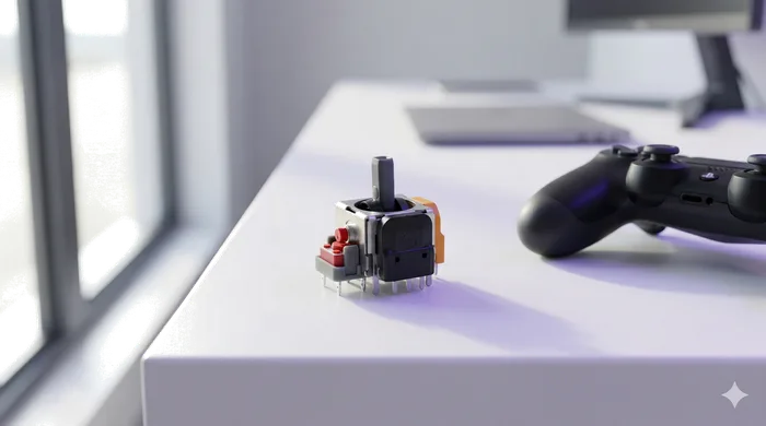 DualShock 4 controller on the bench